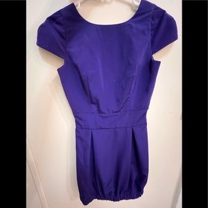 Purple mini bubble dress